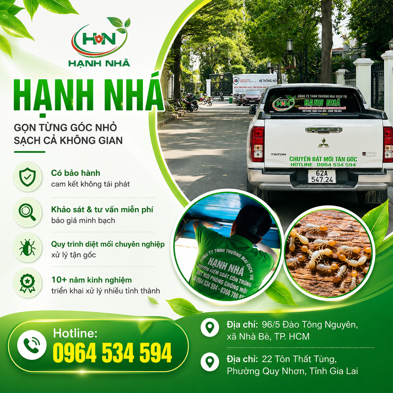 diệt mối tận nhà uy tín tại Long An
